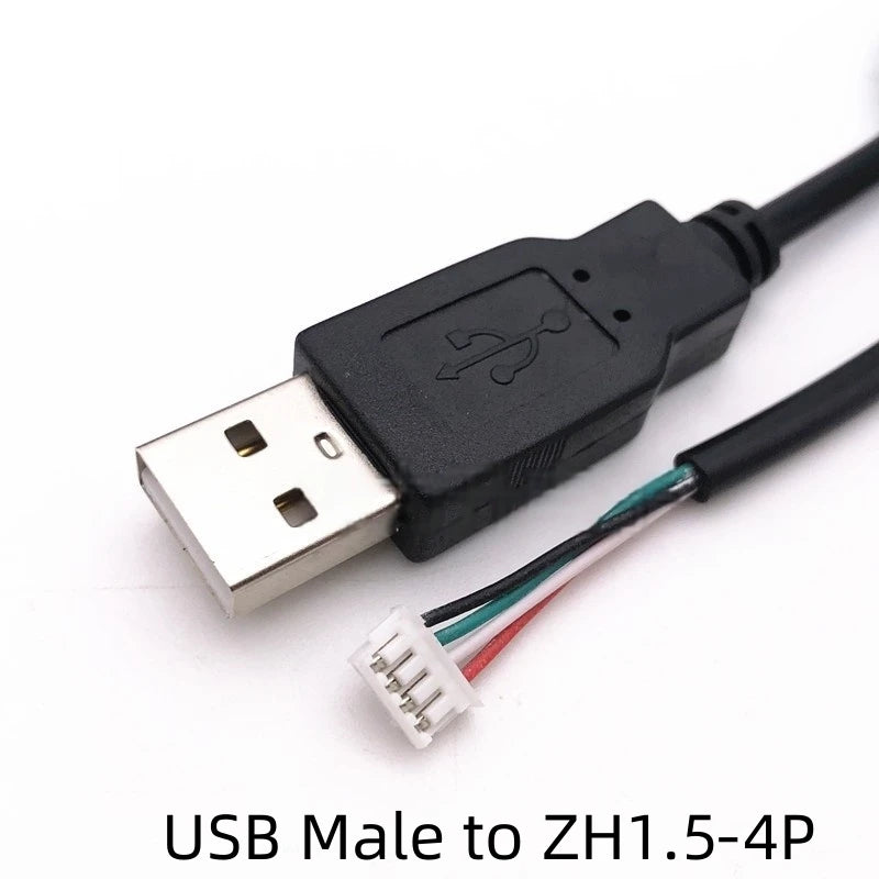 1PCS USB Terminal Cable Data Cable 1.25/PH2.0/XH2.54-4P DuPont Adapter Extension Cable 28AWG