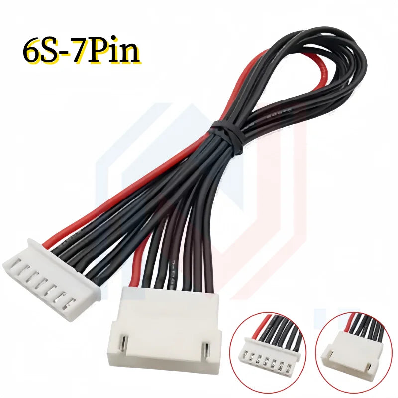 JST XH 2.54mm Pitch 2s/3s/4s/5s/6s/7s/8s 22AWG Silicone Wire Lipo Balance Wires Extension Cable Connector XH2.54 Male to Female