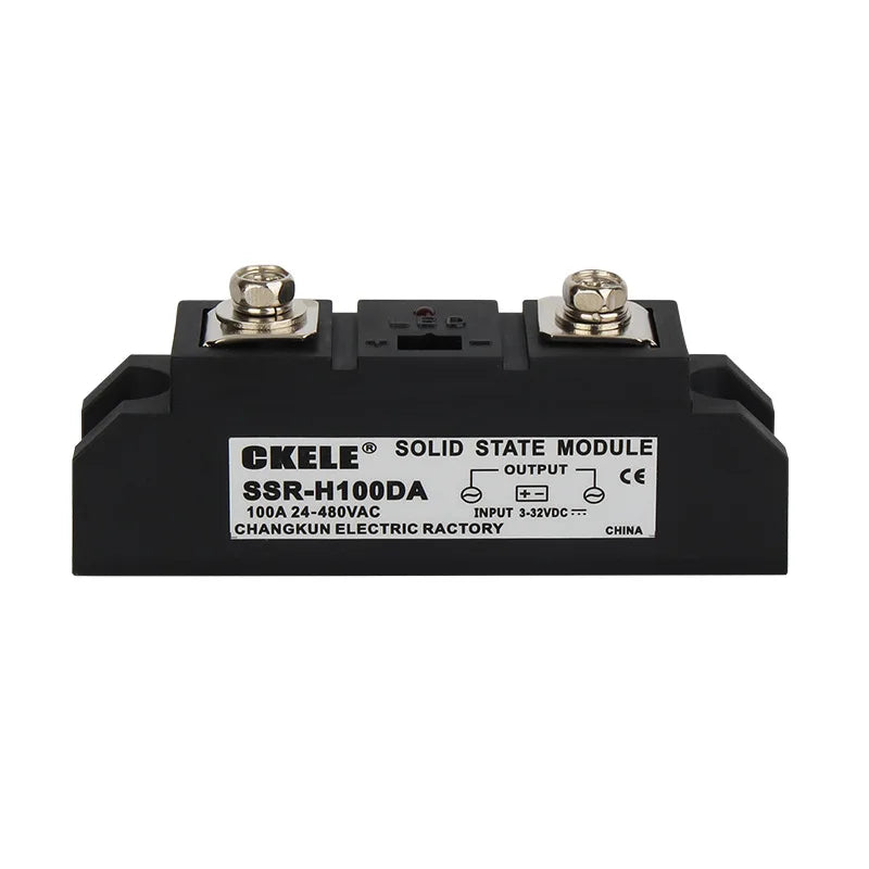 Industrial Solid State Relay SSR DC-AC Module Single Phase 3-32VDC Input 24-480VAC Output 80A 100A 150A 200A 300A 350A 400A 500A