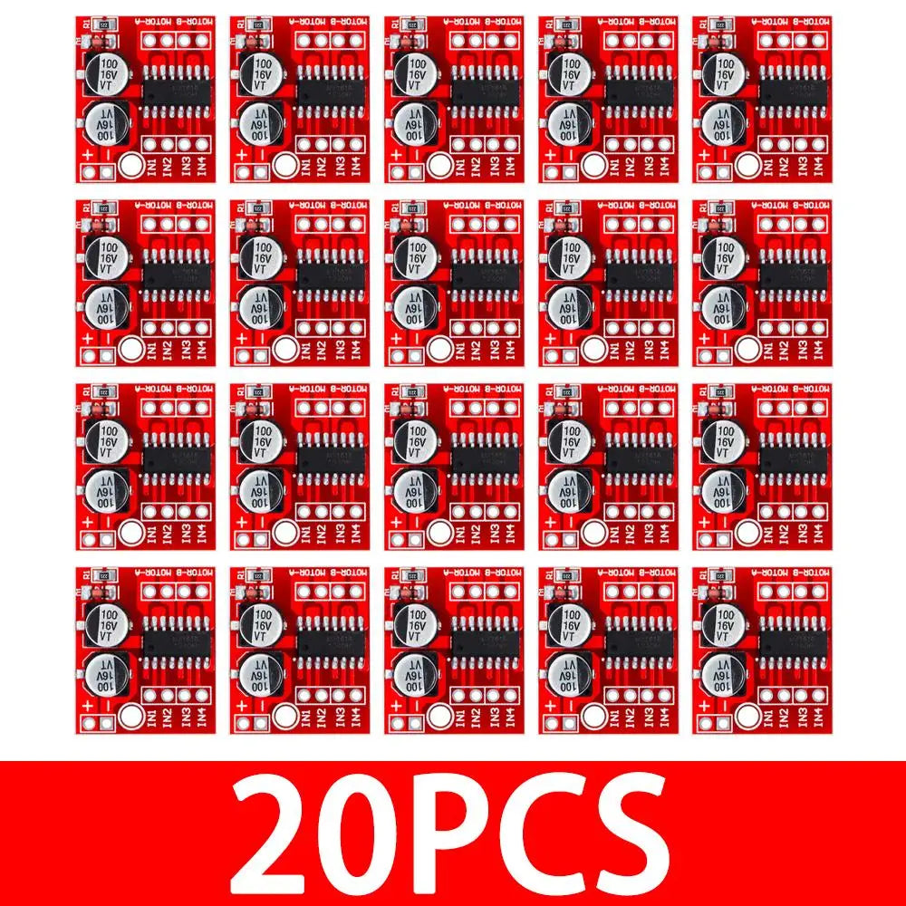 L298N Dual H-Bridge Motor Driver Module - PWM Speed Control & Direction Reversal for DC Motors (5V-35V)