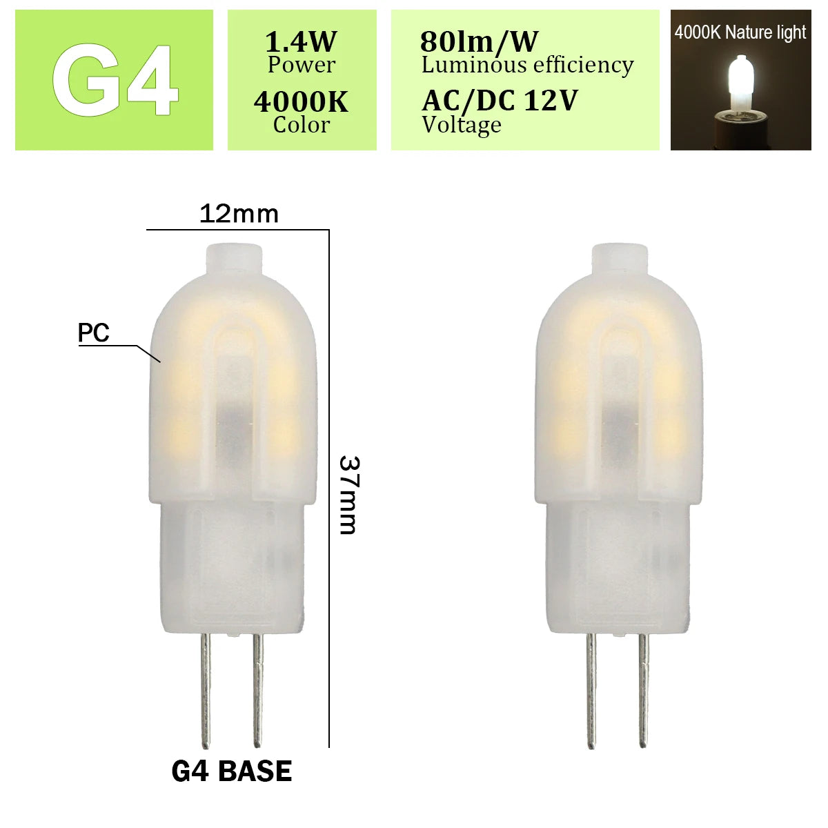 2pcs Mini G4 12V 24V LED Lamp Dimmable Light 3W COB Bulb AC DC 12V Lampada COB 360 Beam Lampada G4 COB Lights Replace Halogen