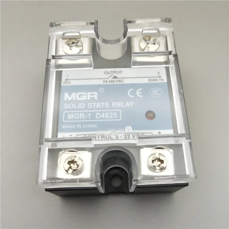 SSR MGR-1 D4810 D4825 D4840 Single Phase DC Control DC Heat Sink 3-32VDC To 220VDC 600V 10A 25A 40A DD Solid State Relay