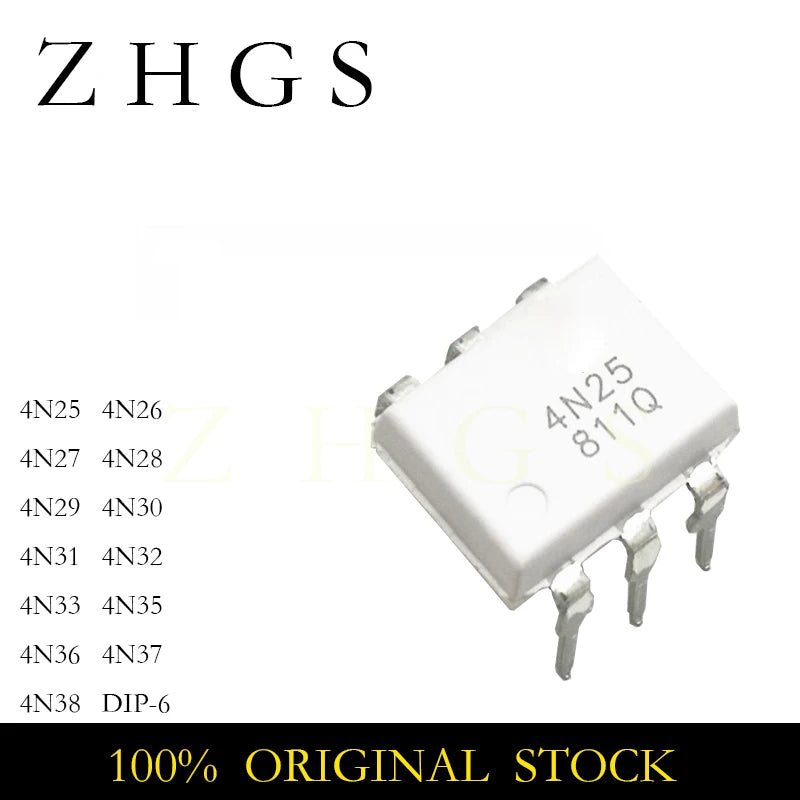 20PCS 100% NEW 4N25 4N26 4N27 4N28 4N29 4N30 4N31 4N32 4N33 4N35 4N36 4N37 4N38 DIP-6 Optocoupler