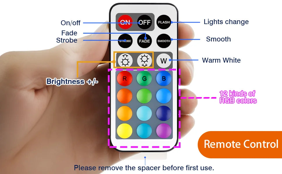 G9 LED Color Changing Light Bulb with Remote,Warm White/Cool White/RGB 12 Color Changing,Sync and Memory,Dimmable G9 LED Bulb