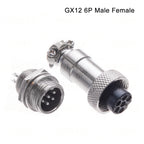 GX12 2 3 4 5 6 Pin Docking Aviation Plug Socket Waterproof Circular Connector
