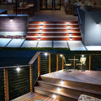 1/2/4Pcs Solar Wall Lights Outdoor Durable 128LED Motion Sensor Security Lamps with 3 Lighting Modes Waterproof for Garden Yard