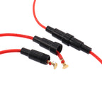 【5PCS】5*20mm 6*30mm Glass Fuse Holder Screw Type 5X20mm with 22 20 18 16AWG Wire Cable 250V 5X20MM Glass Fuse Tube Fuse Casing