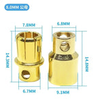 5/10Pairs 2MM 3MM 3.5MM 4MM 5mm 5.5mm 6mm 8mm Gold Plated Male Female Bullet Banana Plug Connector For ESC Battery Motor
