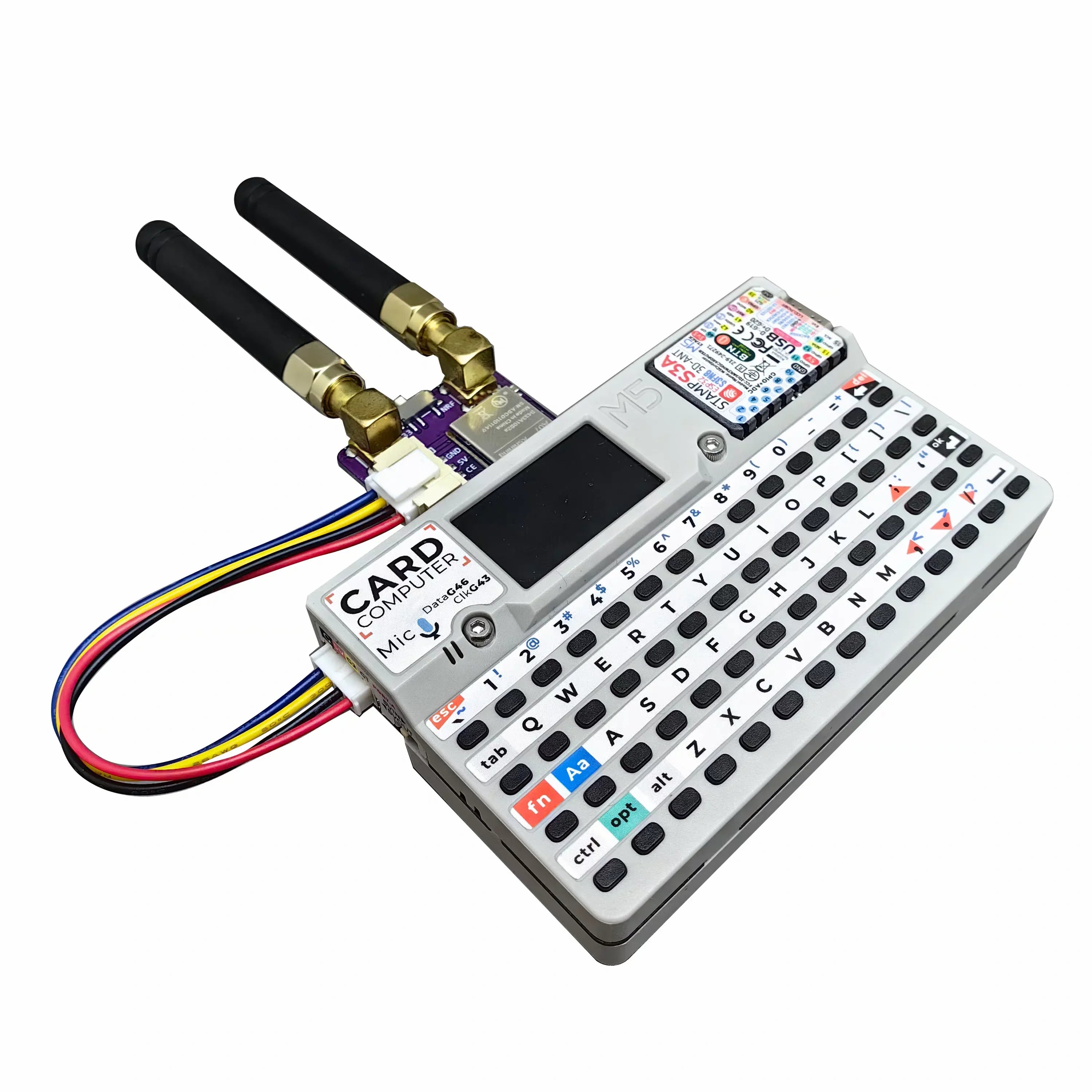 M5Stack CardPuter Dual RF Expansion Module CC1101 Sub-GHz+NRF24L01 2.4G 2-in-1 Wireless Transceiver with SMA Antenna
