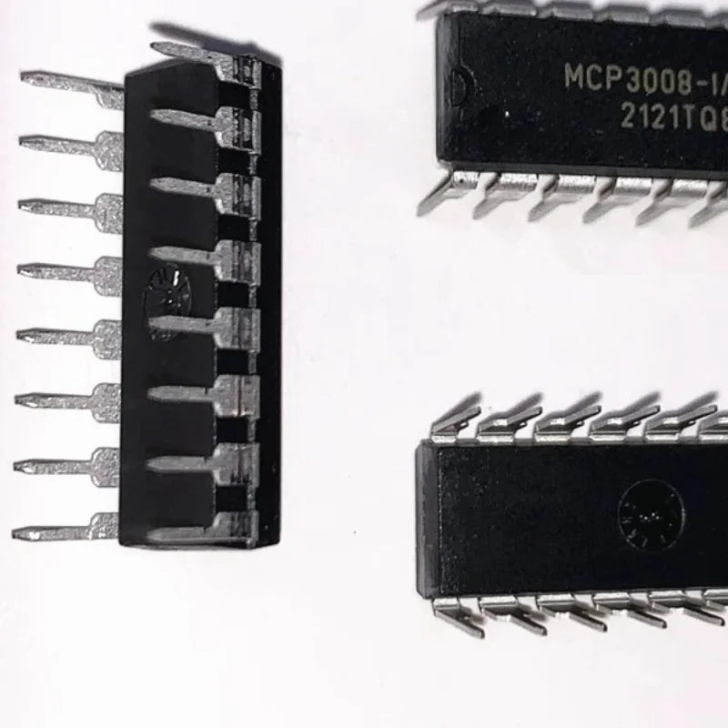 10Pcs MCP3008-I/P DIP-16 SPI Serial Interface IC Analog-to-Digital Converter Chip MCP3008-I/SL