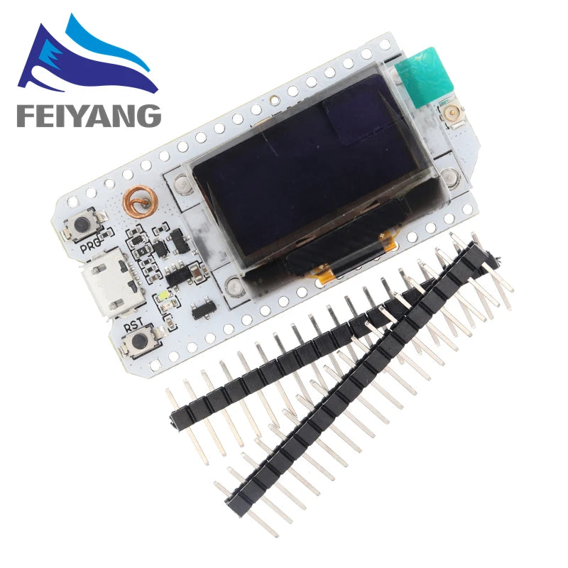 SAMIROB 868MHz/915MHz/433MHz 0.96 Inch Blue OLED Display Bluetooth WIFI Kit 32 Development Board SX1276 ESP32 LoRa