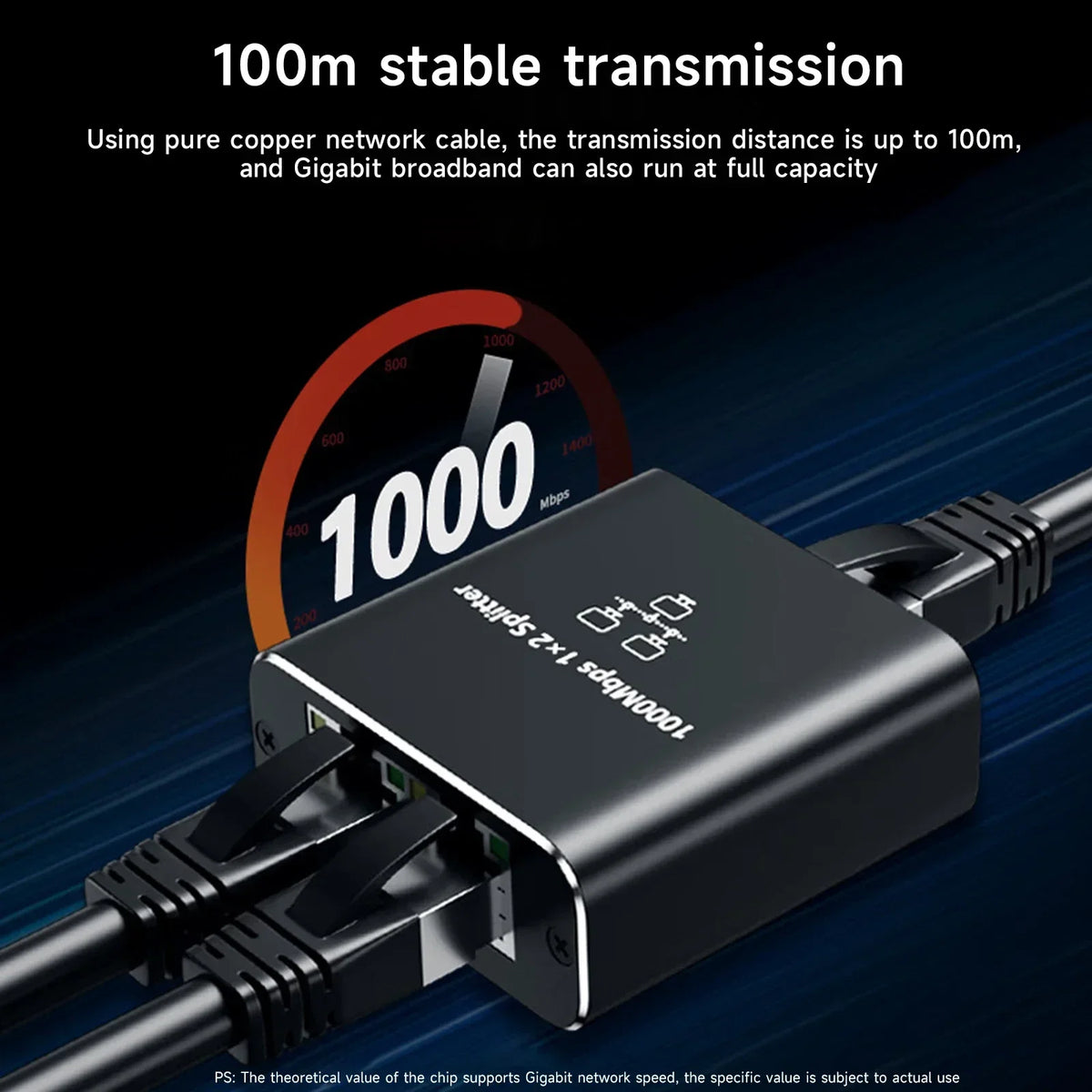 Gigabit 1000Mbps RJ45 Splitter 1 to 2 3 4 Ethernet Adapter Lan Connector Switch Coupler for PC Laptop TV Box Router Digital TV
