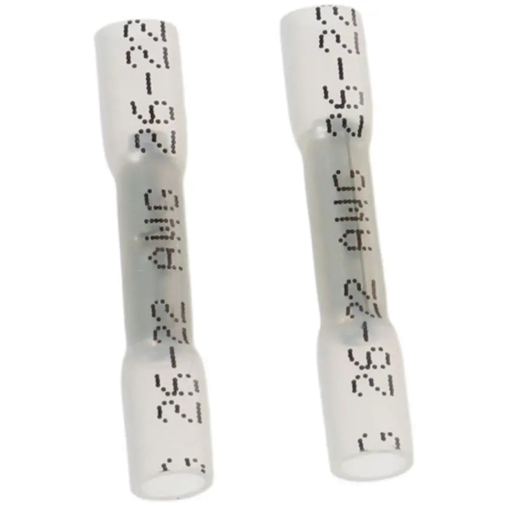 100Pcs 26-24 AWG Heat Shrink Butt Connectors Marine Grade Clear Waterproof Butt Splice Insulated Crimp Terminals Kit Marine