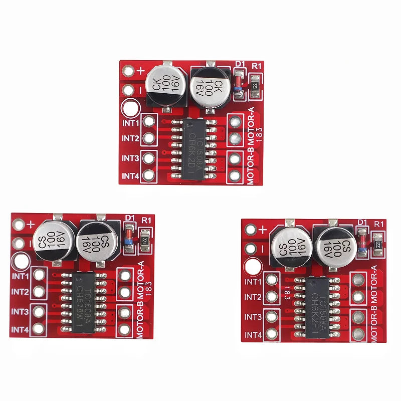 1-20pcs  Mini L298N 2-channel Motor Drive Module Stepper Motor Smart Car Robot Breadboard Peltier High Power