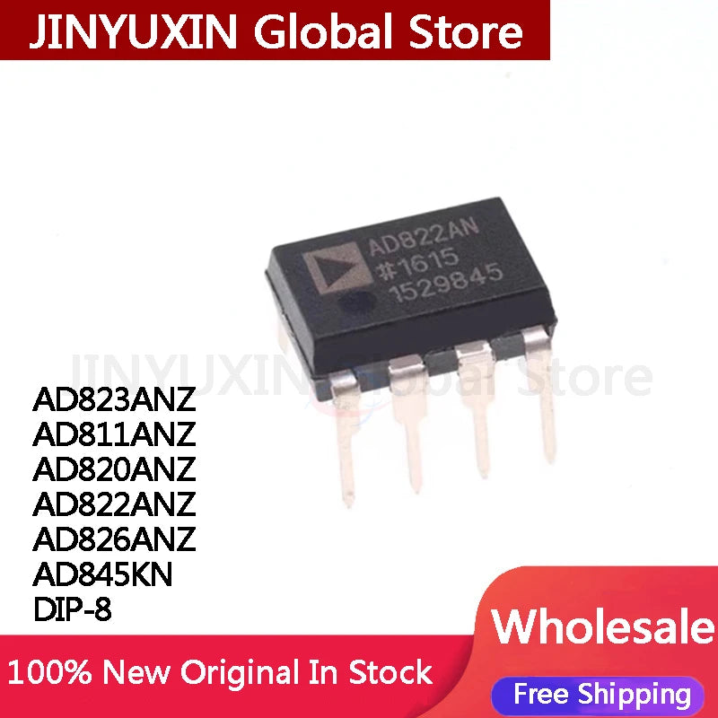 5Pcs AD823ANZ AD823AN AD811ANZ AD811AN AD820ANZ  AD820AN AD822ANZ AD822AN AD826ANZ AD826AN AD845KN DIP-8 IC Chip In Stock Wholes
