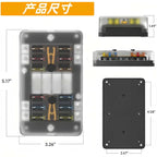 8 Way 12 Way 16 Way Blade Fuse Box 12V/24V Automotive Fuse Holder for Car Truck Boat