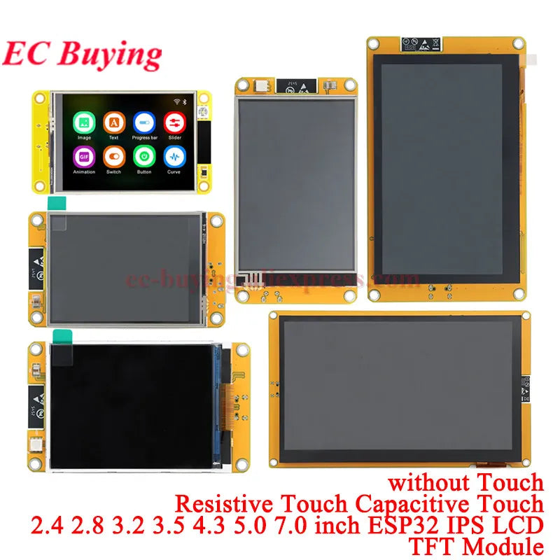 ESP32 S3 for Arduino LVGL WiFi Ble Development Board 2.4 2.8 3.2 3.5 4.3 5 7.0 inch 240*320 Display Screen LCD TFT Module Touch
