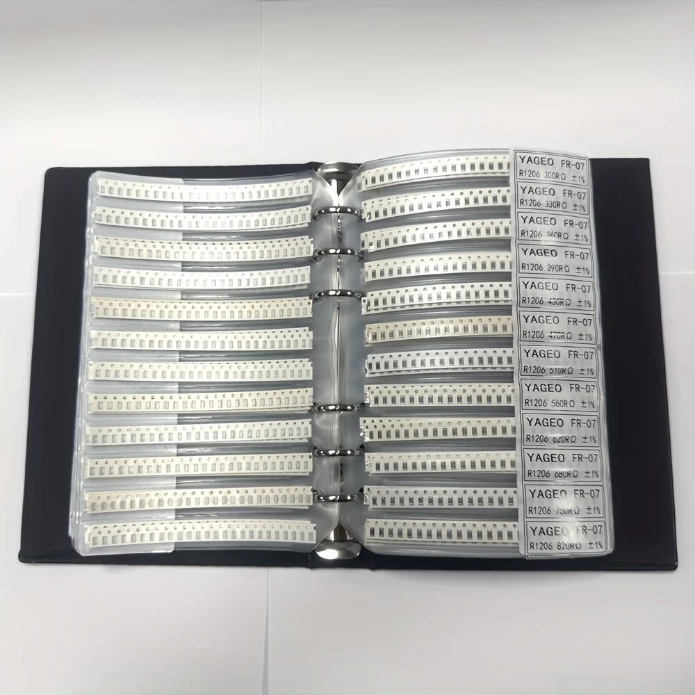 4250/8500 PCS/LOT  RC0603 FR-07 0603 1% SMD Resistor Sample Book 0R~10M Tolerance 170 Values 25pcs 4250 pcs Resistors Kit