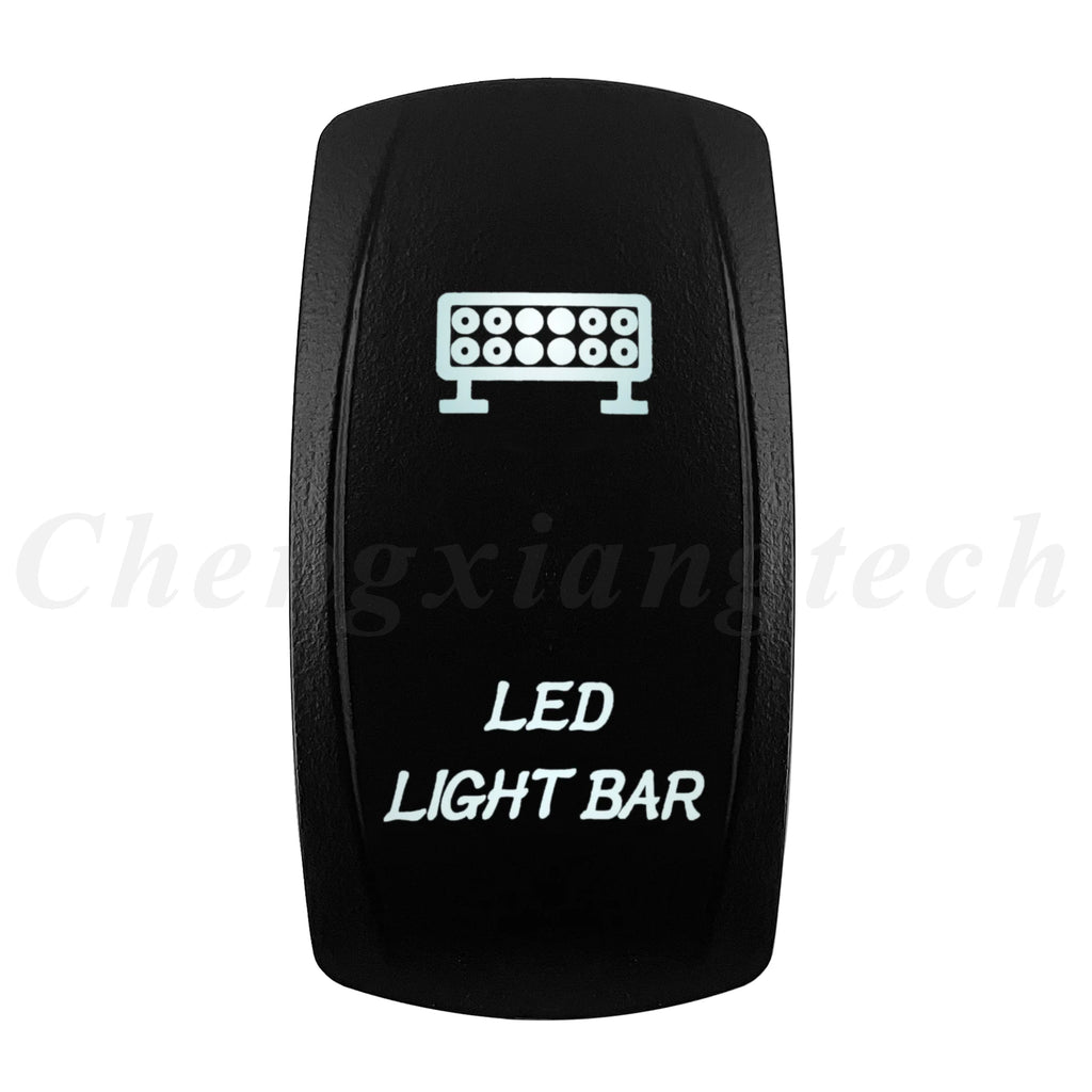 Marine 12V 24V White Led On Off Rocker Switch 5Pin SPST Momentary Switch DPDT ON OFF ON 3-Way for Car Boat Carling 4X4 Narva