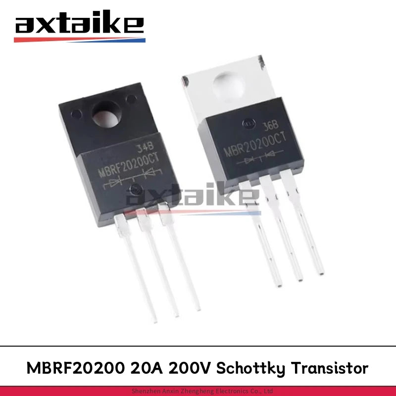 10PCS MBR20200 20A 200V MBRF20200CT MBR20200CT 20200CT TO-220 DIP Transistor Schottky Barrier Rectifiers Schottky Diode