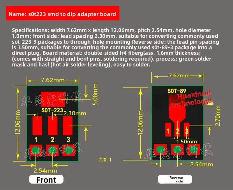 5PCS PCB Board SMD Turn To DIP Adapter Converter Plate SOP 8/16/14/20/24/28P SOT89 SOT23 SOT223 TO DIP SOP/MSOP/TSSOP