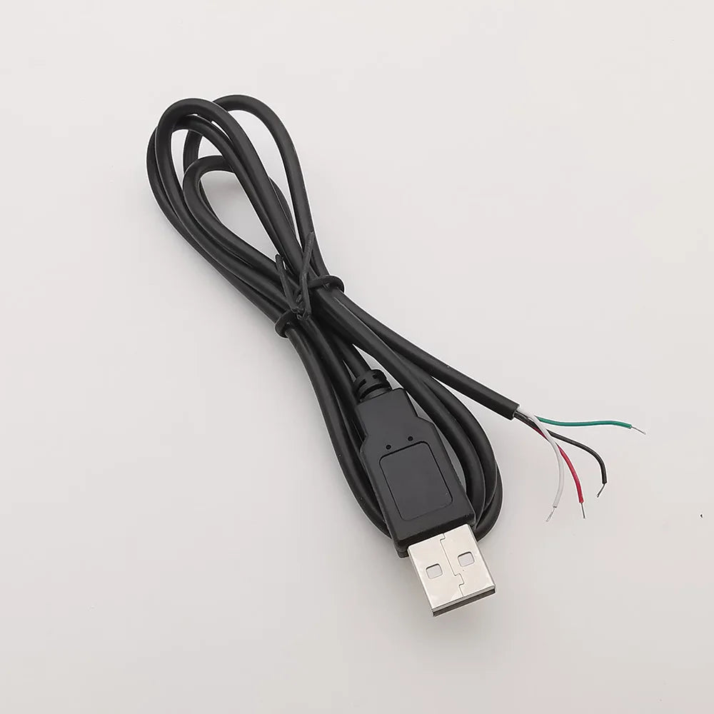 5V USB 2.0 A Female Male Power Supply Cable Connector 2Pin 4Pin Wire Charge Extension Cable Adapter Welding Line DIY 0.3m 1m 2m