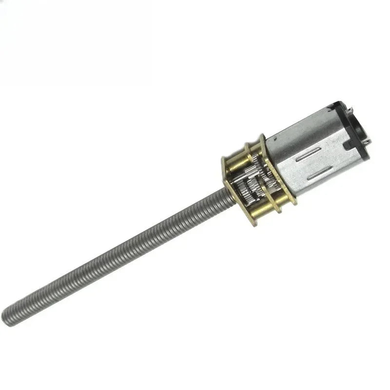 DC 3V 6v  gear motor N20 long shaft screw motor M4-55 threaded rod low speed metal Electric motor Smart car
