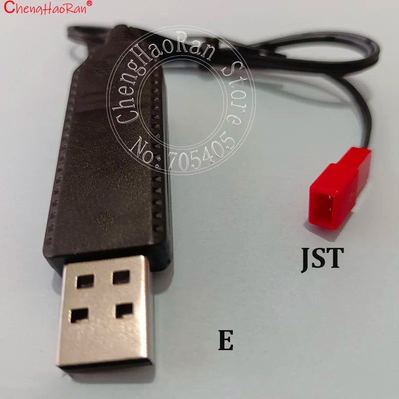 ChengHaoRan 1PC 3.7V/7.4V Lithium Battery Charging Cable With MX2.0 XH2.54 JST 2P 4P Interface For Toy Remote Control Car