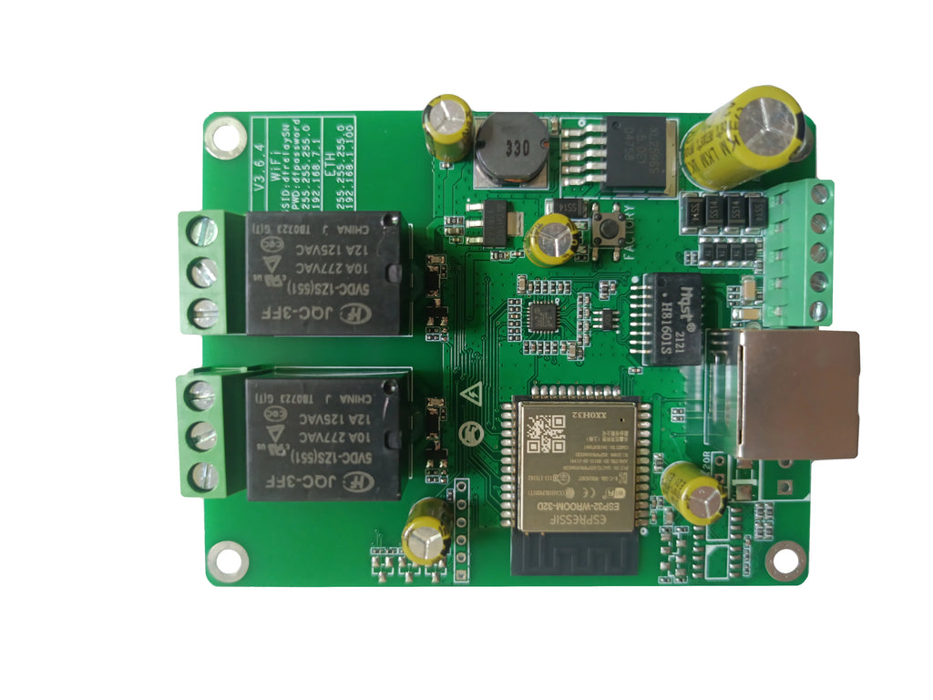 Ethernet Relay Board Network MQTT Home Assistant Domoticz Modbus WiFi RS485 CAN Module HTTP Web TCP UDP CoAP IP Watchdog Timer