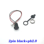 USB 2P/4P/5P/6P Connector Type-C Waterproof with PH 2.0 Nut Locking Plate Female Waterproof High Current Fast Charging Jack Port