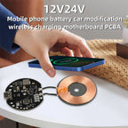 20W High Power Wireless Charger Transmitter Module 12V/24V Type-C Fast Charging Circuit Coil Charger Board For Mobile Phone
