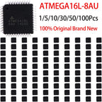 1/5/10/30/50/100Pcs SMD ATMEGA16L-8AU 8 Bit AVR Low Power Microcontroller TQFP 44 Package Surface Mount Integrated Circuit Chip