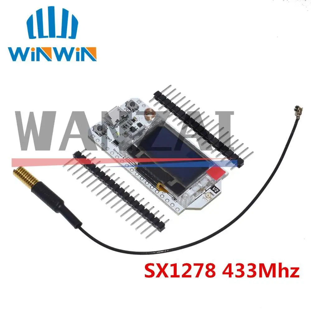 SX1276 SX1278 ESP32 LoRa 868MHz/915MHz/433MHz 0.96 Inch Blue OLED Display Bluetooth WIFI Kit 32 Development Board