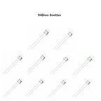 10pairs 3mm 5mm 940nm LEDs Infrared Emitter and IR Receiver Diode Diodes 301A