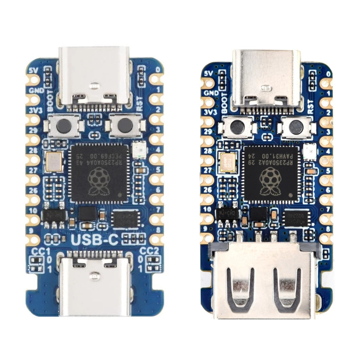Waveshare RP2350 USB A Development Board Raspberry Pi Pico 2 USB Type-A/C 2.0/1.1 Transmission RP2350 Zero