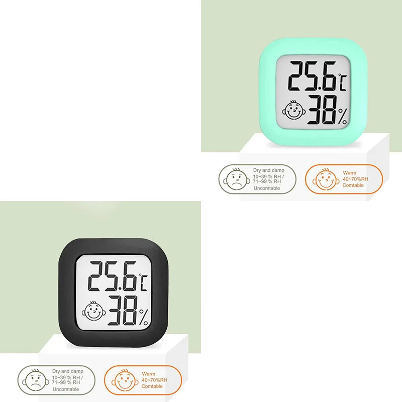 1/2pc LCD Digital Thermometer Hygrometer Indoor Room Electronic Temperature Humidity Meter Sensor Gauge Weather Station For Home