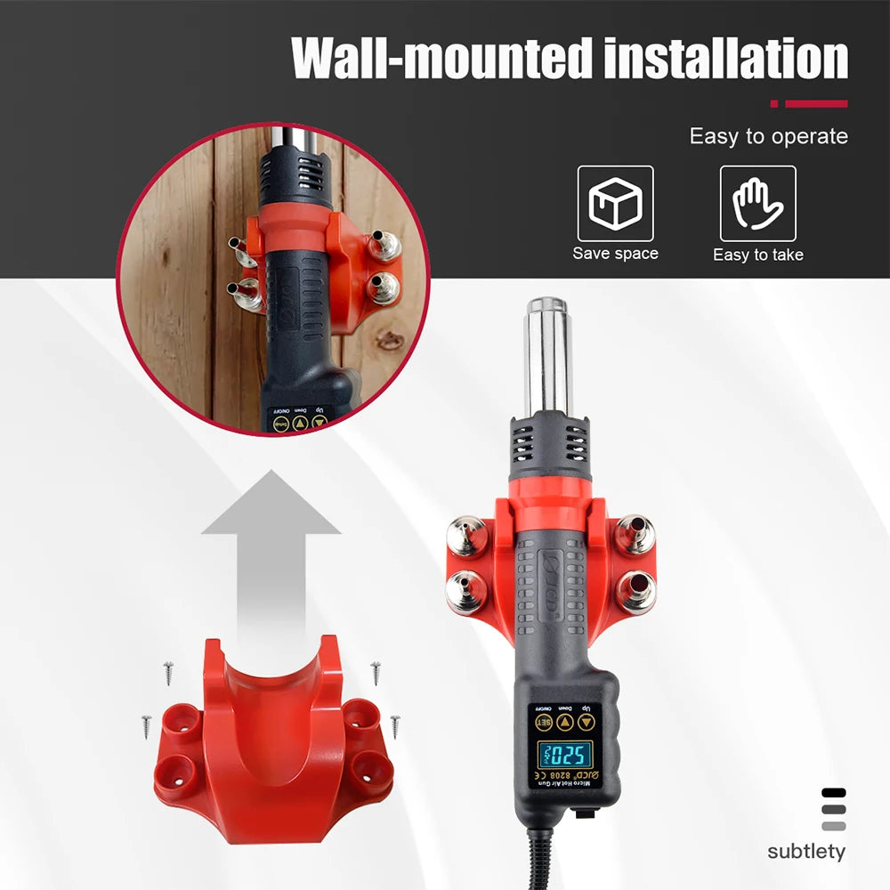 JCD Micro 750W Hot Air Gun Soldering Welding Rework Station with LCD Digital Display All-in-one Heat Gun for BGA IC Soldering Tools