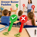 Hand‑Held Yes‑No Signal Paddle With Sound Effect Plastic Electronic Quiz Buzzer Prop For Classroom Trivia Game Interactive Toys