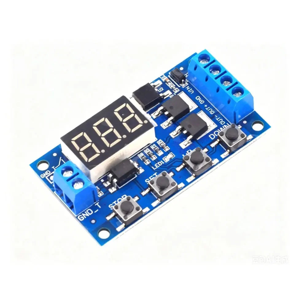 DC 12V 24V Dual MOS LED Digital Time Delay Relay Trigger Cycle Timer Delay Switch Circuit Board Timing Control Module DIY