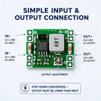 5PCS  MP1584  DC-DC Step Down Power Supply Module MP1584EN 3A Adjustable Buck Converter for Arduino Replace LM2596 24V 12V 5V 3V