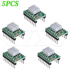 5-10PCS 3D Printer Parts StepStick A4988 DRV8825 Stepper Motor Driver With Heat sink Carrier Reprap RAMPS 1.4