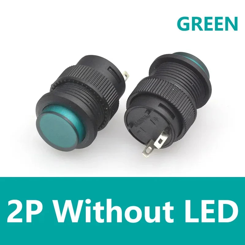 5pcs R16-503 Self-locking Momentary Switch 4Pin Latching Self-reset ON-OFF 16mm Push Button Switch with LED Light