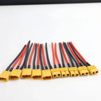 5pcs XT60 Female/Male Plug Battery Connector 14AWG 10cm with Silicone Flexible Wire RC Lithium Battery Motor Parts DIY
