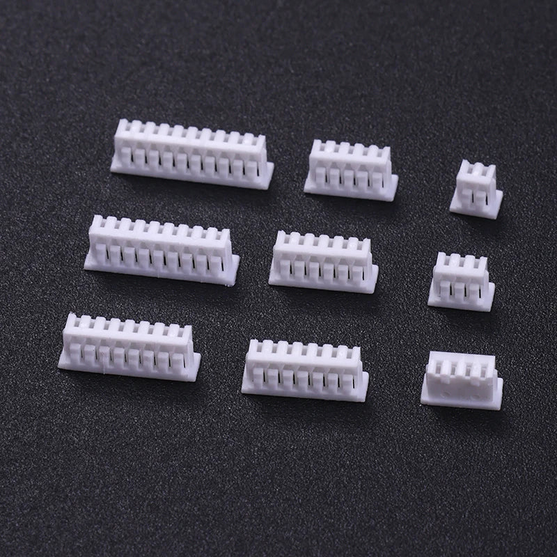 20PCS  1.25 1.25mm with lock Connector Socket Pin Header Vertical Horizontal JST Housing terminal  2P 3P 4P 5P 6P 7P 8P 9P 10PIN