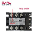 TSR  SSR-10DA SSR-40DA SSR 25A 60A 80A 100A Three Phase SSR Solid State Relay DC Control AC 480V 5-32V Input Aluminum Heatsink