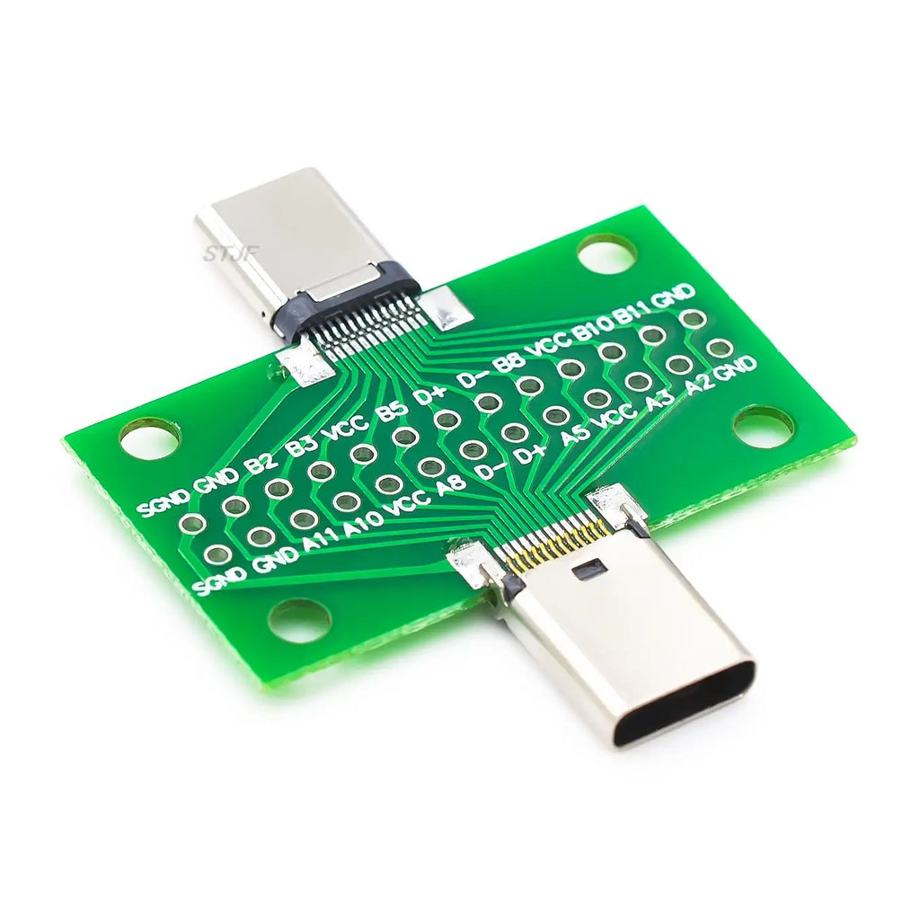USB 3.1 Connector Type-C Adapter Plate PCB Board Female Male Head Convertor 2*13P to 2.54MM Transfer Test Board USB3.1 Module