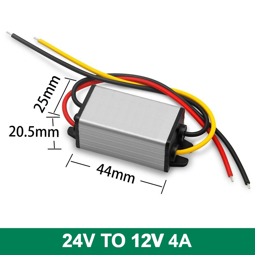 DC DC 24V To 12V 1A 2A 3A 4A 5A 10ADC-DC Converter Step Down 24V To 12V Voltage Regulator Buck Model Converter Waterproof Module