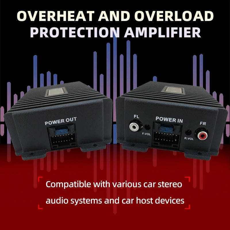 4 Way DSP Power Amplifier Car Audio Android Large Screen Dedicated Amplified Car Woofer Car Intelligent Sound Quality Processor