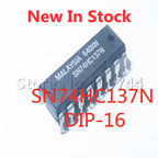 5PCS/LOT SN74HC137N 74HC137 DIP-16 address latch 3-8 line decoder  In Stock NEW Original IC