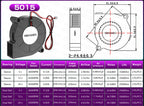 2PCS 5V USB Brushless Blower Cooling Fan USB Ventiliator Computer Case Cooler  PBT CPU Radiator USB Fan PC USB Gadgets